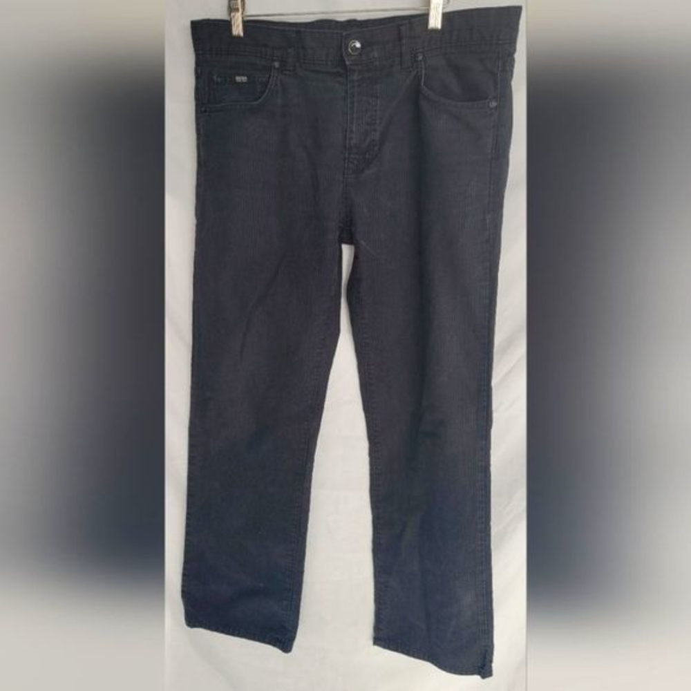 Hugo Boss Black/Charcoal Corduroy Dress Pants Size W‎ 34 L 34